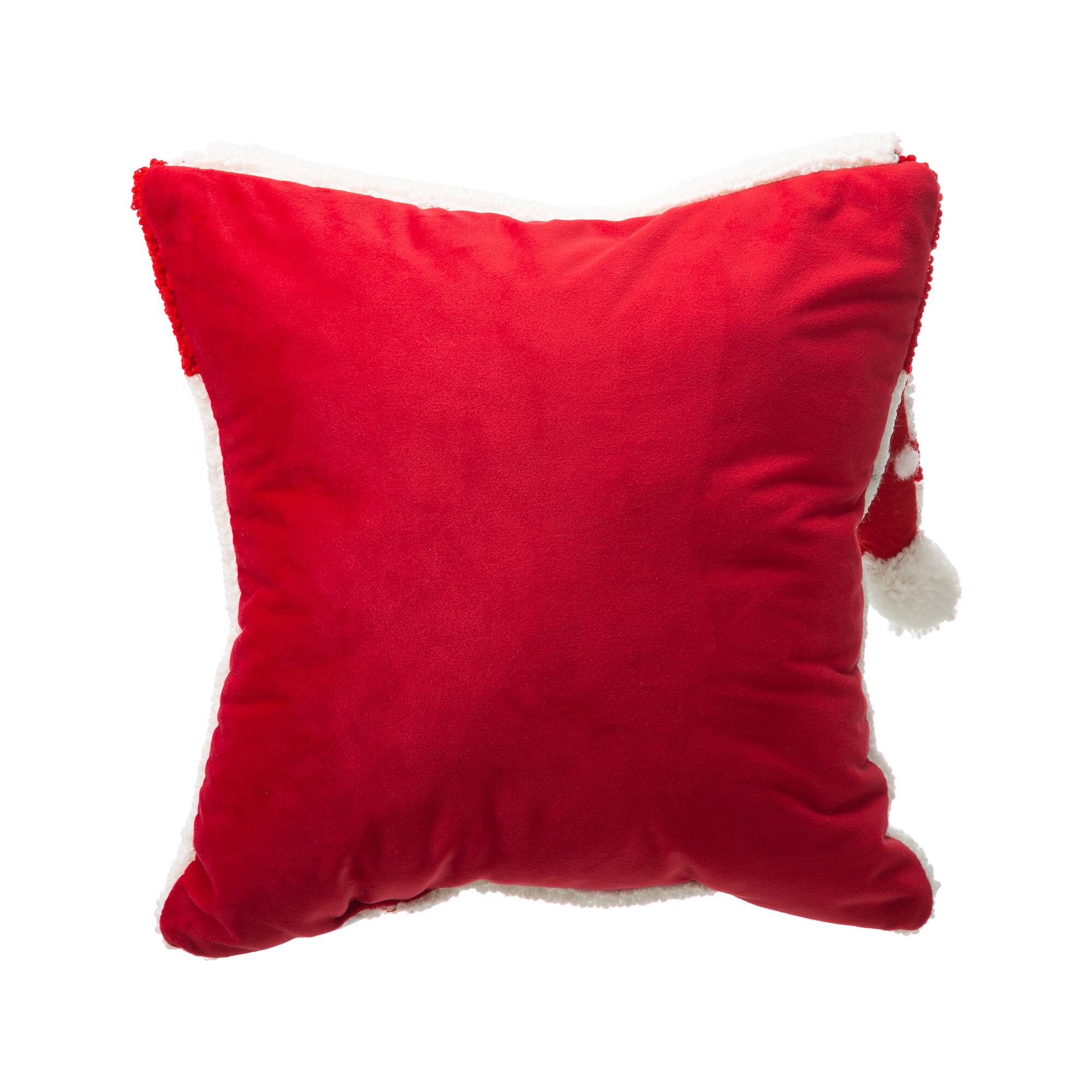 Glitzhome® Hooked 3D Santa Pillow Set